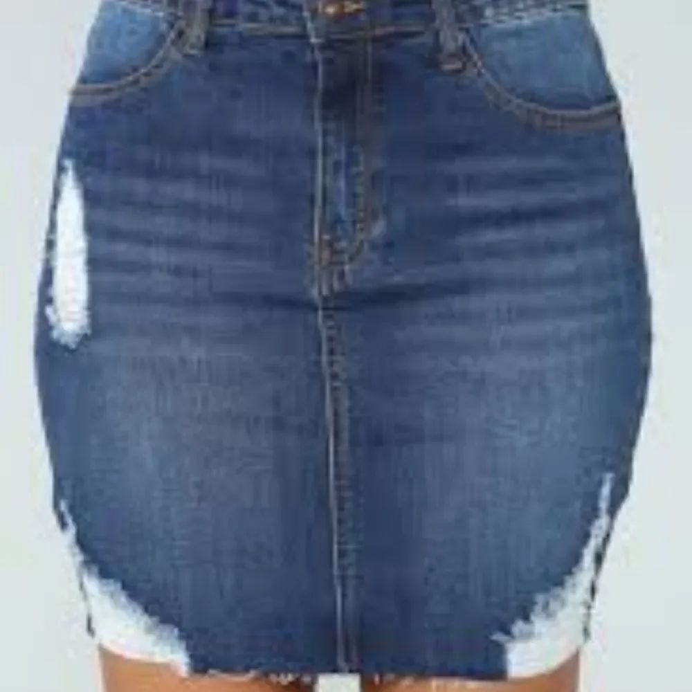 WAX JEAN DESIGNED DISTRESSED HIGH RISE STRETCH DENIM MINI SKIRT
